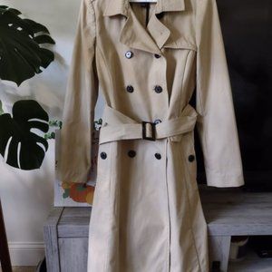 Forever 21 Belted Trench Coat Khaki